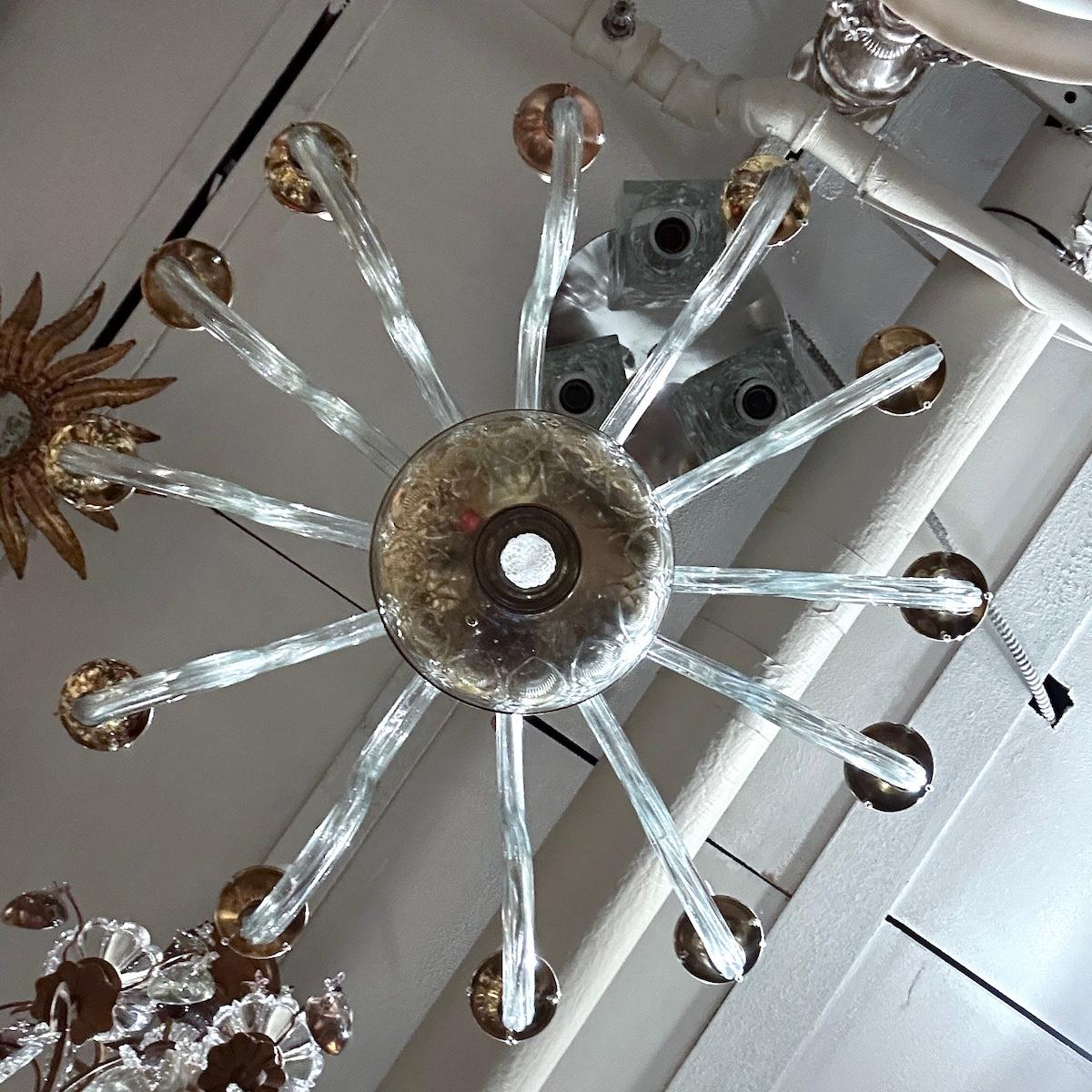 Lustre en cristal taillé à la française en vente 4