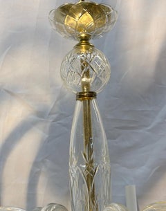 French Cut Crytal Chandelier