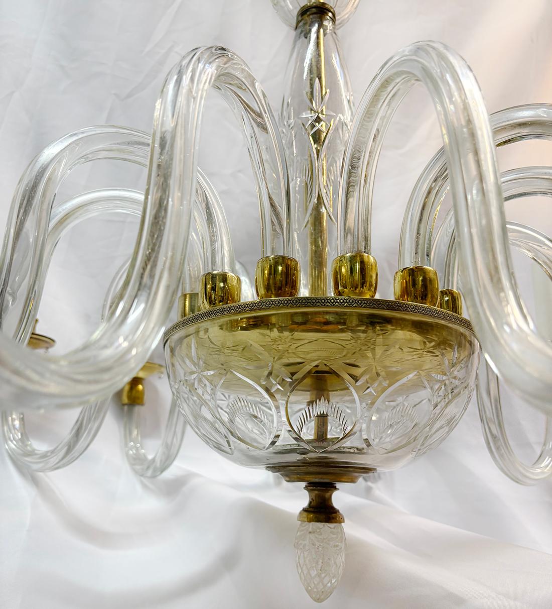 Cristal Lustre en cristal taillé à la française en vente