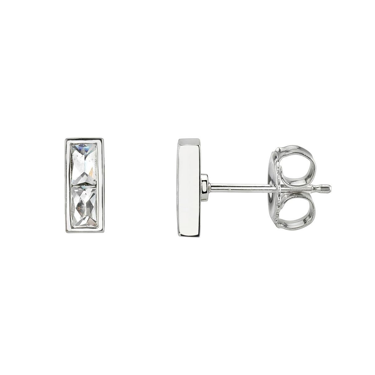 French Cut Diamond Earrings