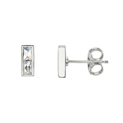 French Cut Diamond Earrings