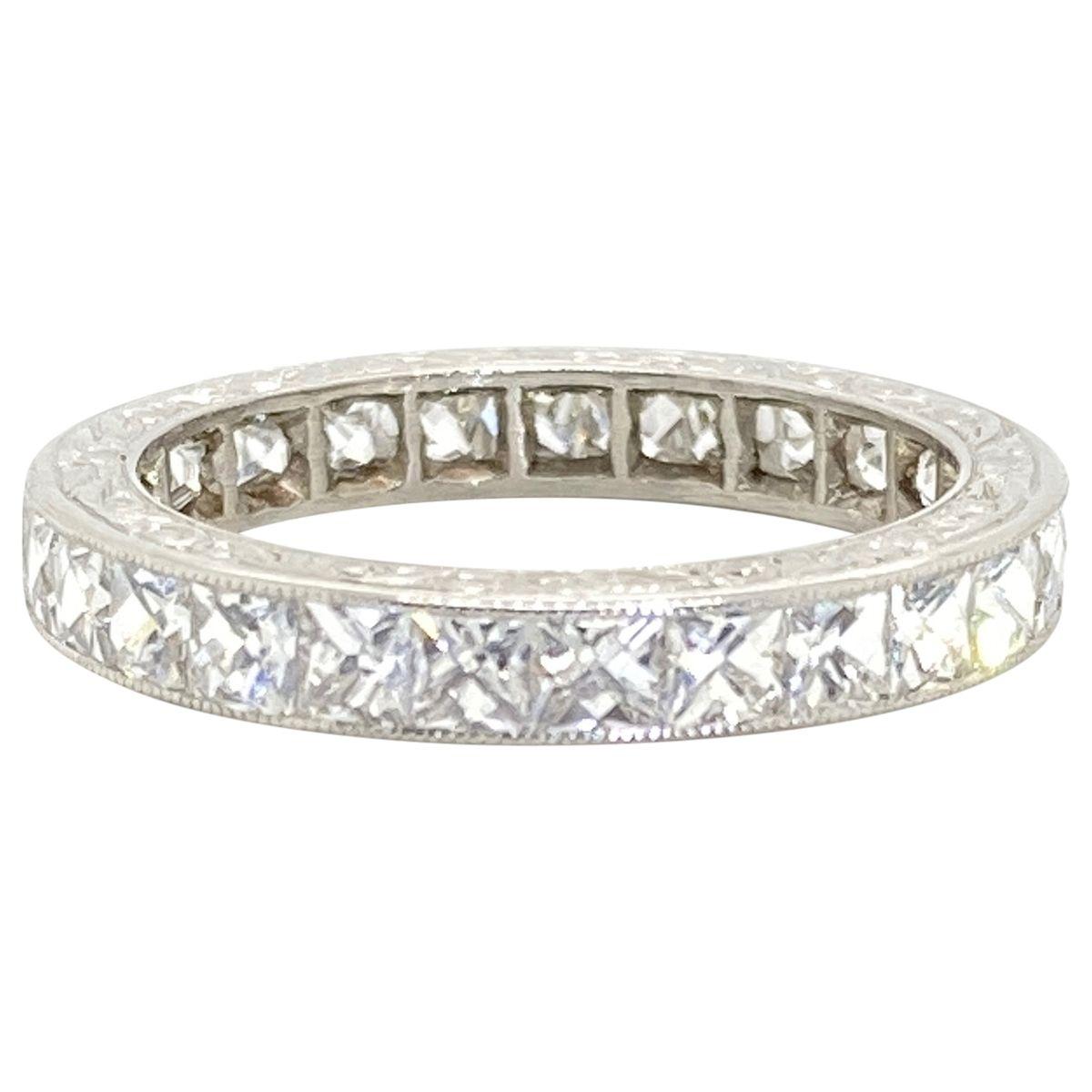 french cut diamond eternity band