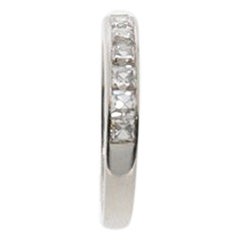 French Cut Diamonds Platinum Ring