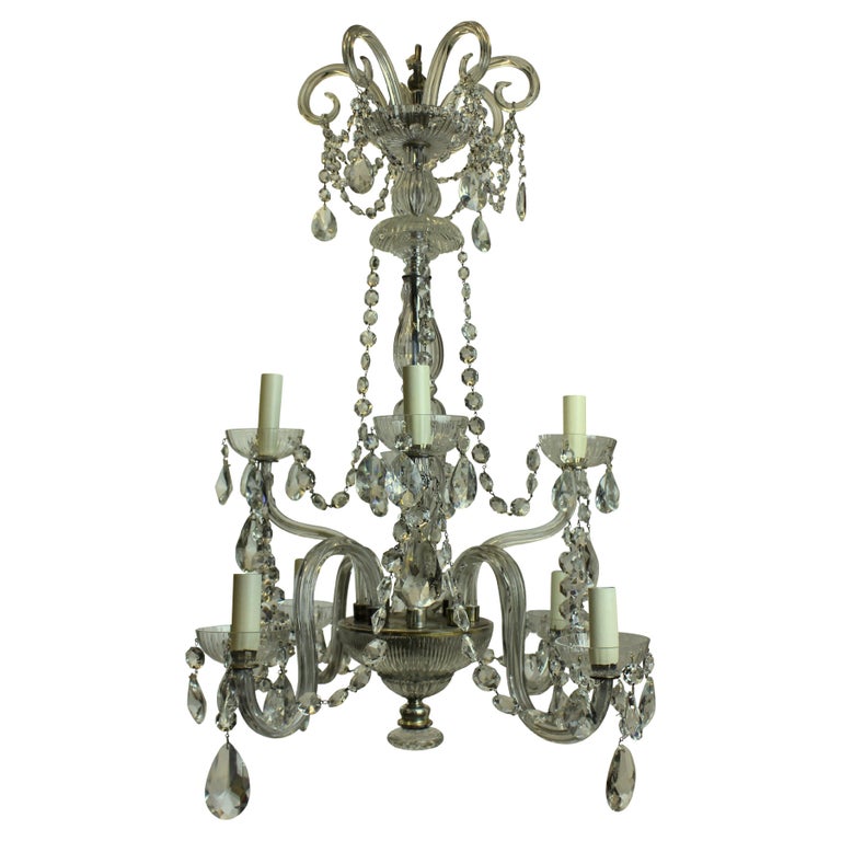 French CutGlass Chandelier For Sale at 1stDibs