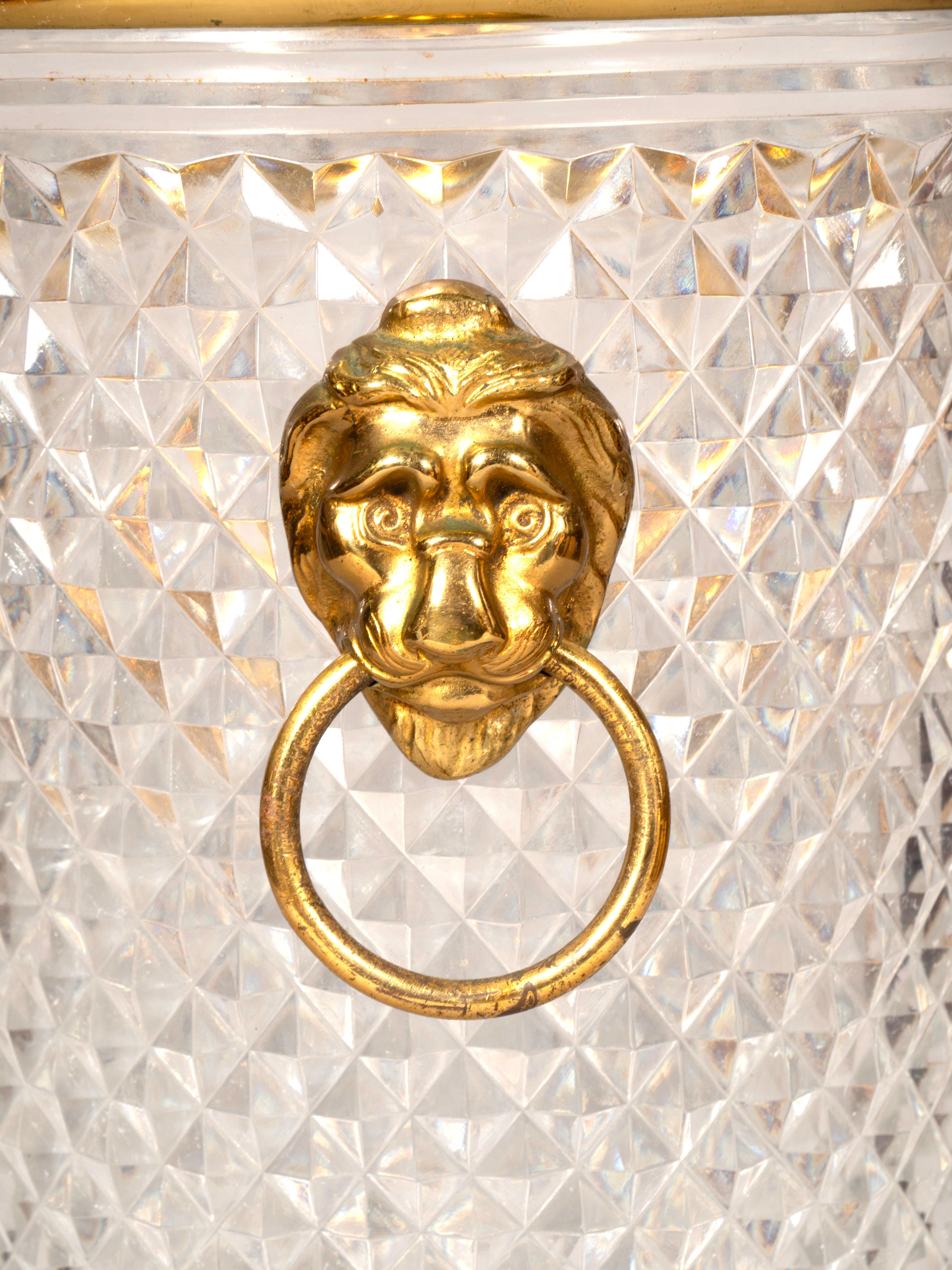 Cubitera de cristal tallado a la francesa Francés en venta