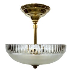 French Cut Glass Light Fixture