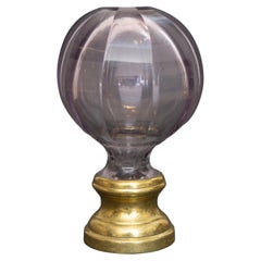 French Cut Glass Newel Post Finial