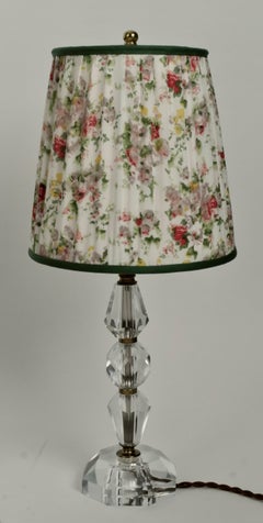 French Cut Glass Table Lamp from the 1920's