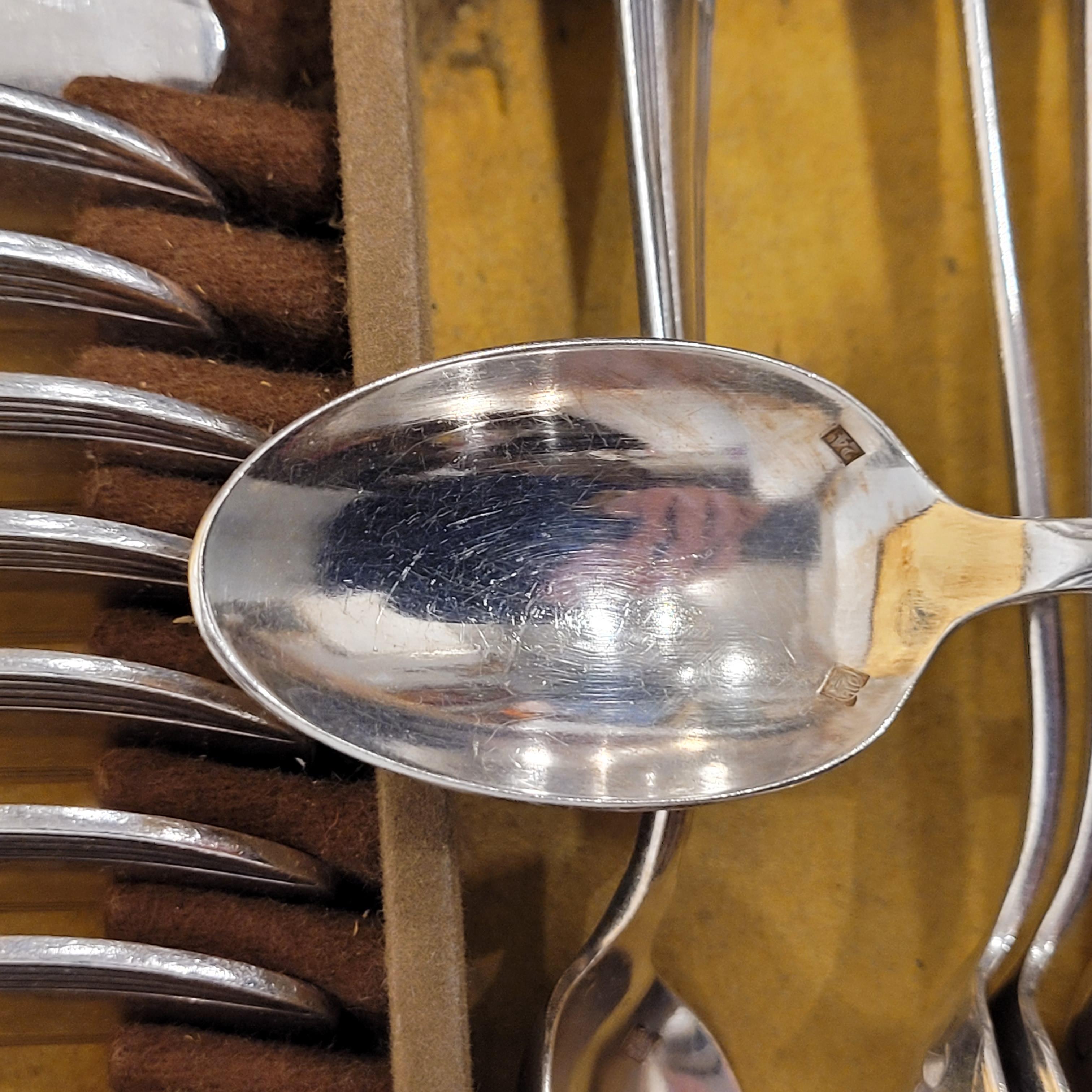 Ensemble de couverts Orfèvrerie-Couverts ATO, 37 pièces, en métal argenté en vente 5