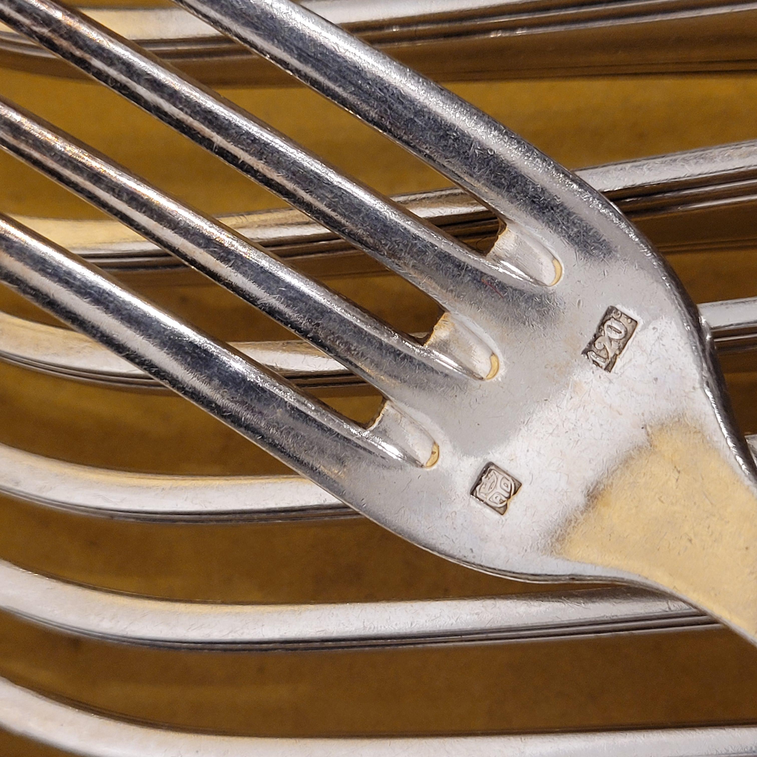 Ensemble de couverts Orfèvrerie-Couverts ATO, 37 pièces, en métal argenté en vente 1