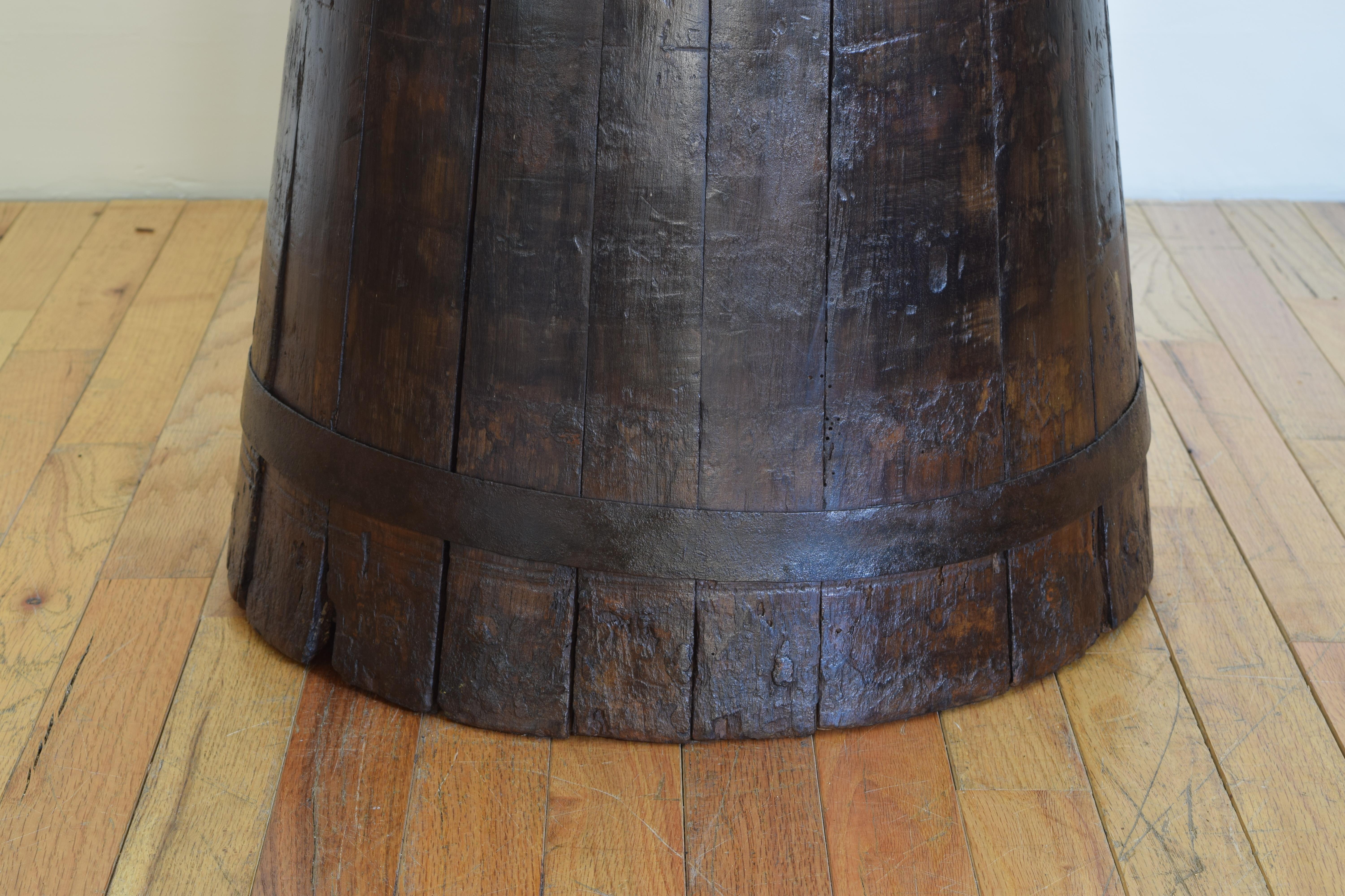 French Cylindrical Butter Churn, 19th century 3