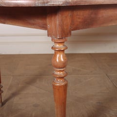 French D-End Farmhouse Table