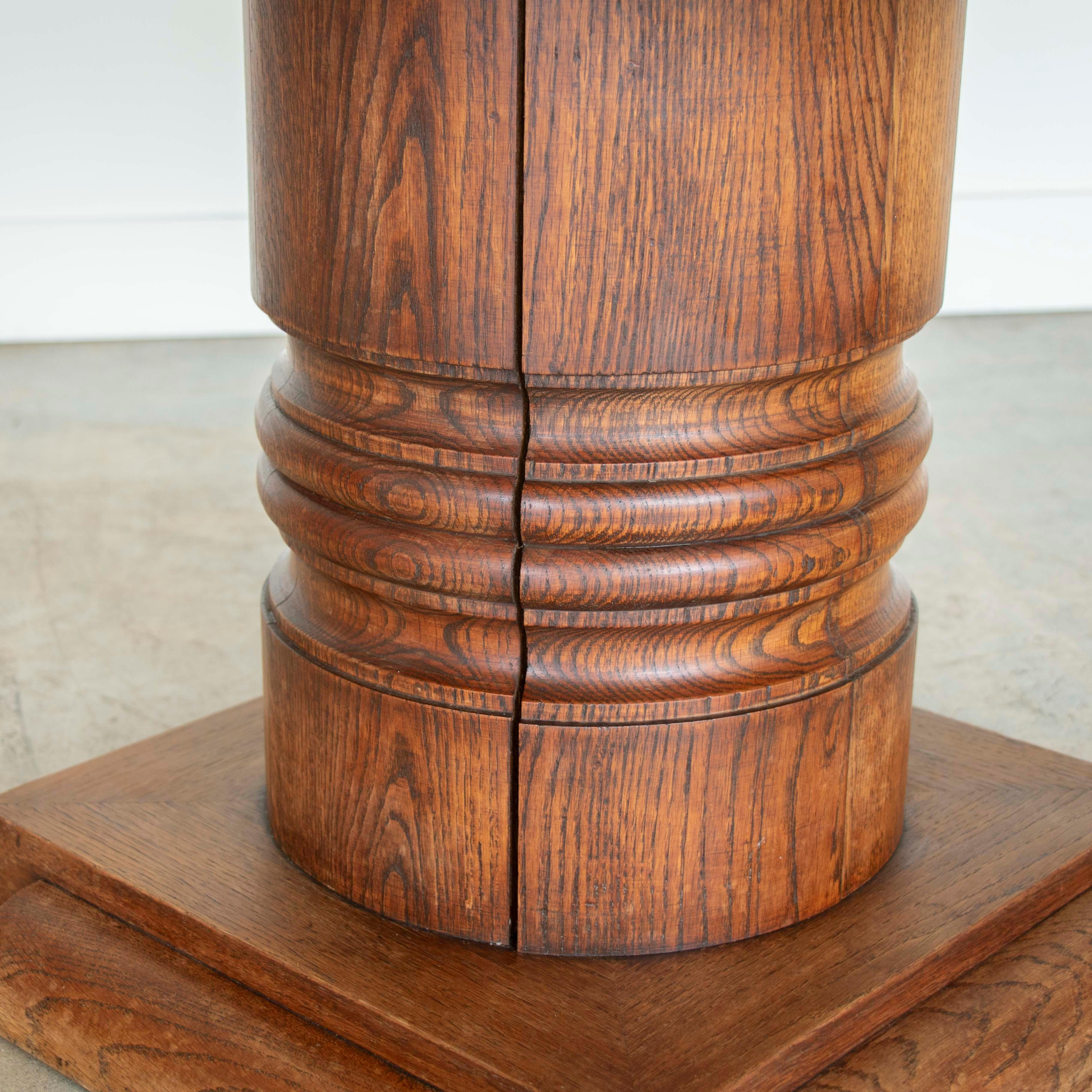 French Dark Oak Table by Charles Dudouyt 7