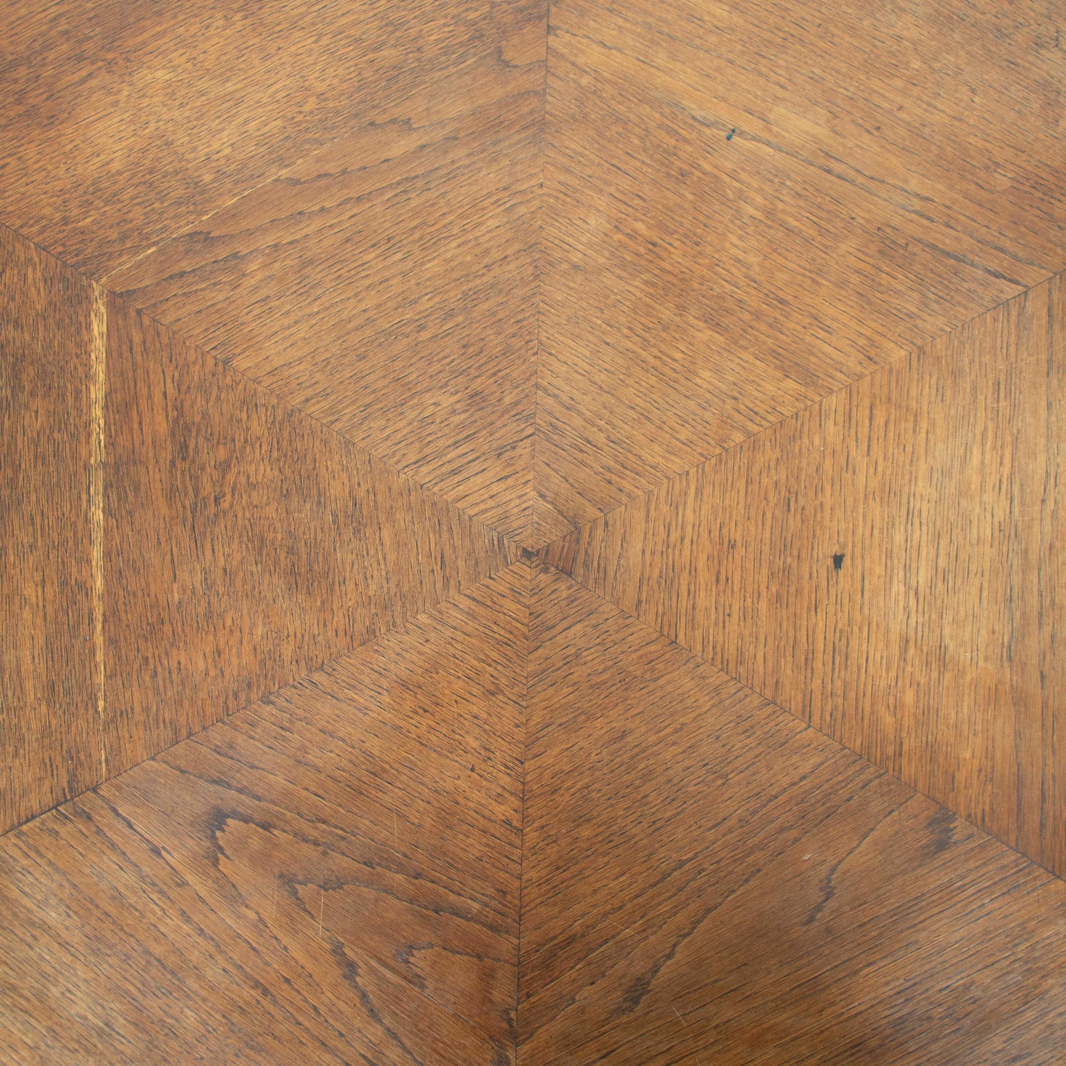 French Dark Oak Table by Charles Dudouyt 3