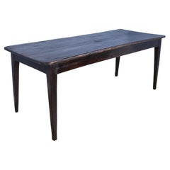 French Dark Pine Country Farm Table