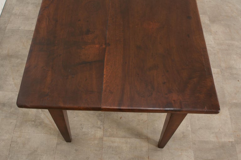 French, Dark Walnut Farm Table For Sale at 1stDibs