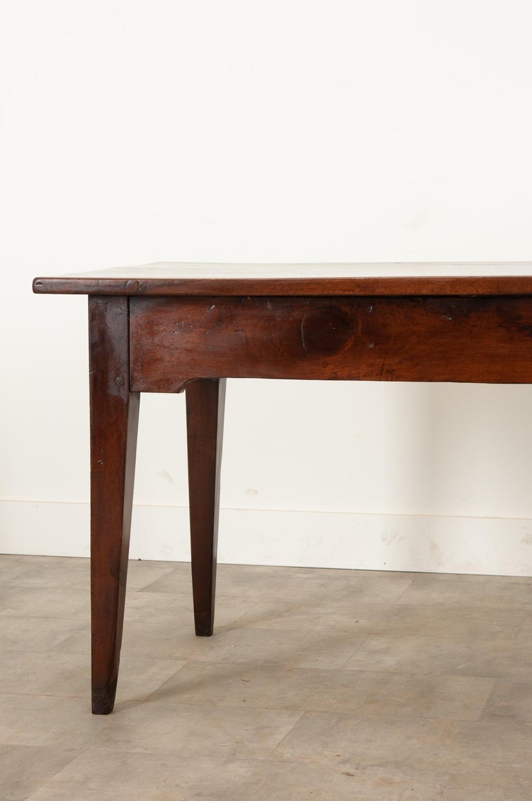 French, Dark Walnut Farm Table For Sale at 1stDibs
