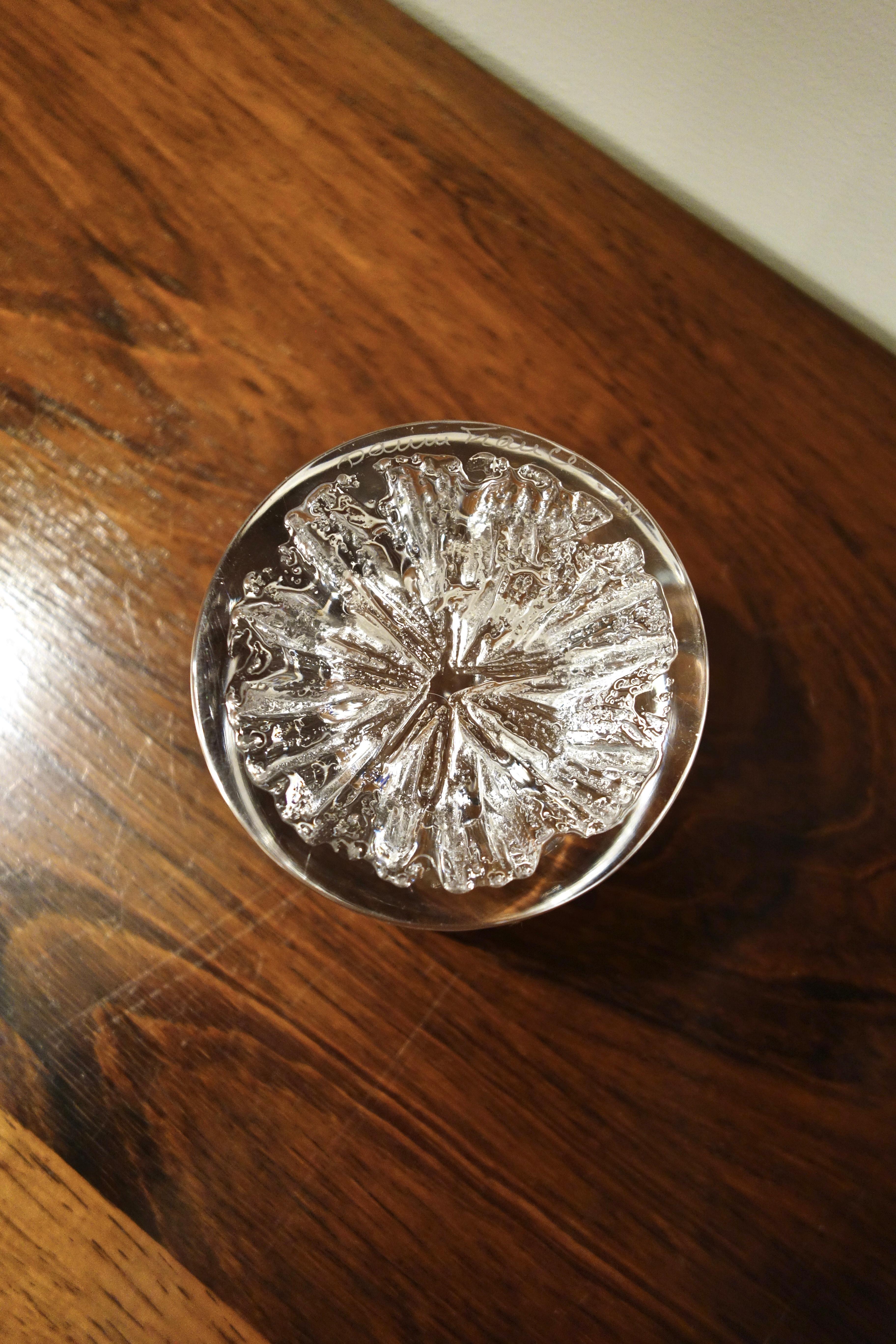 French Daum Crystal Ashtray 1960's For Sale 1