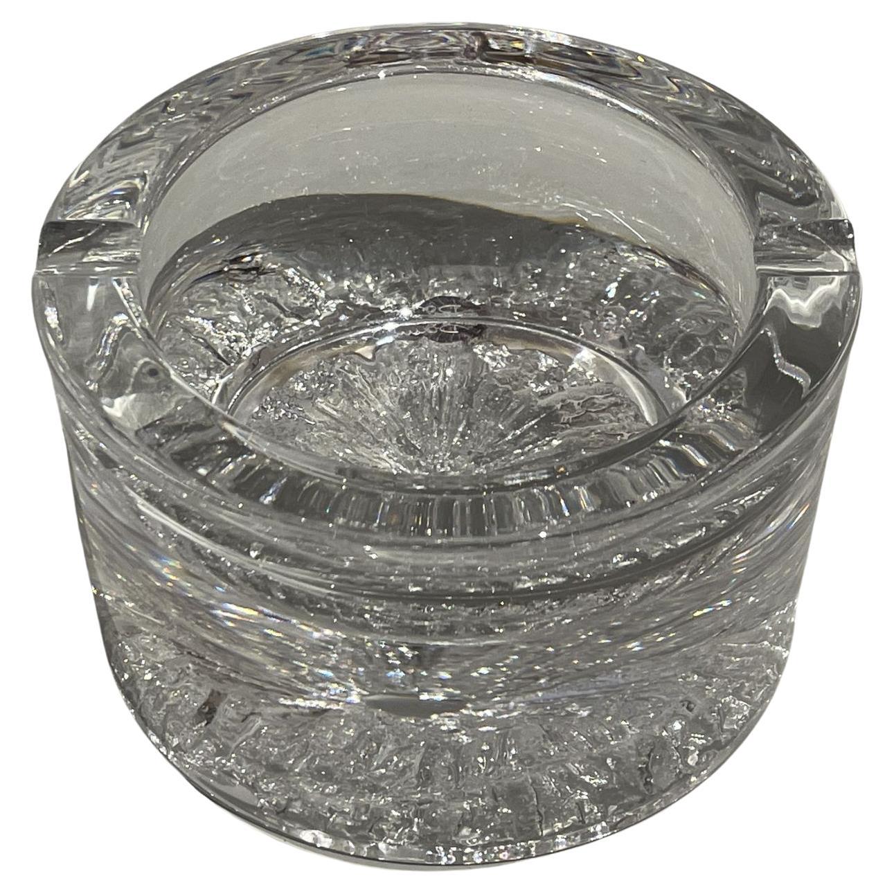 French Daum Crystal Ashtray 1960's