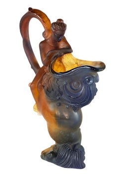 Französischer Daum Pate-De-Verre-Krug