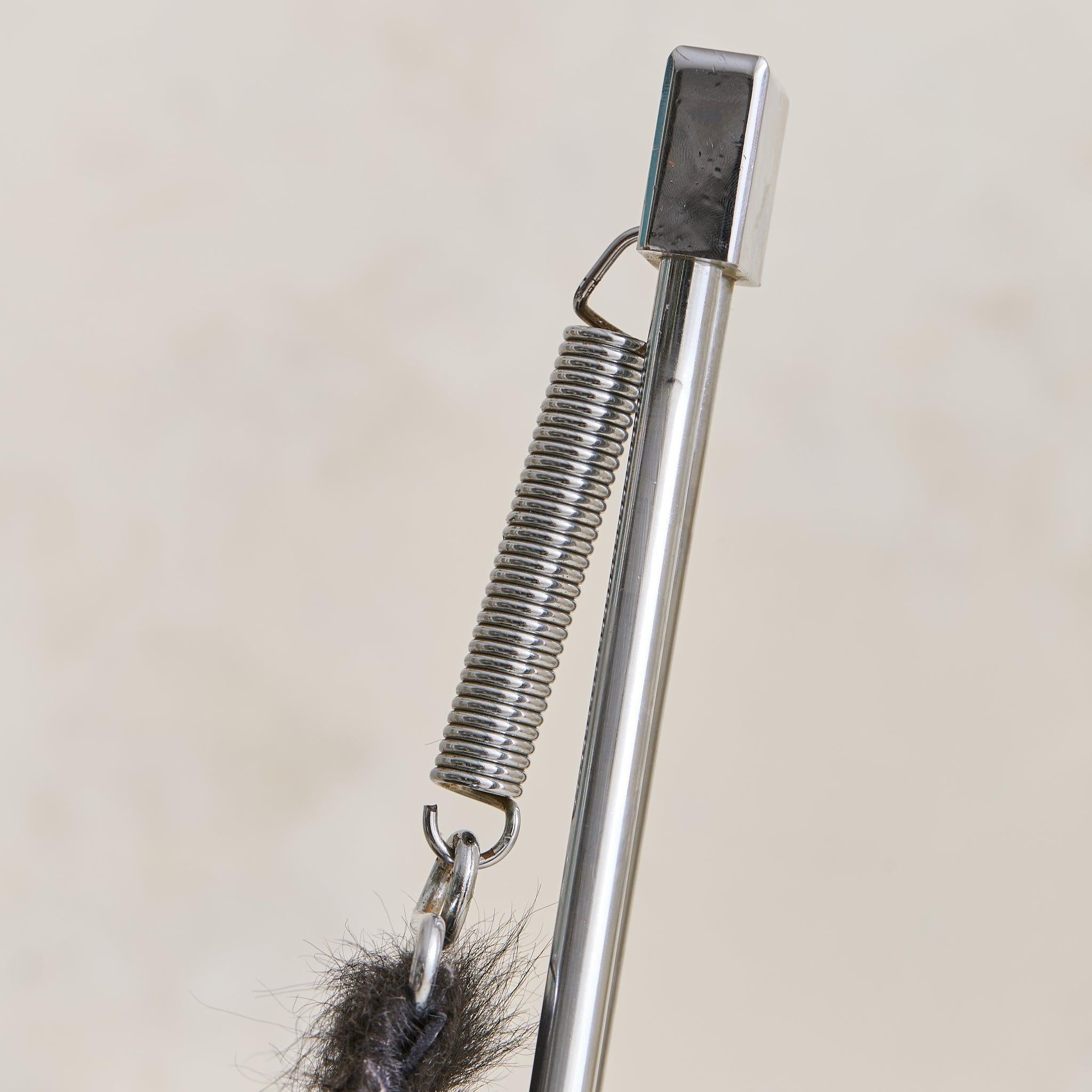 French ‘David’ Black Cowside Sling Chair by Odile Mir for Prisunic, 1972 en venta 1