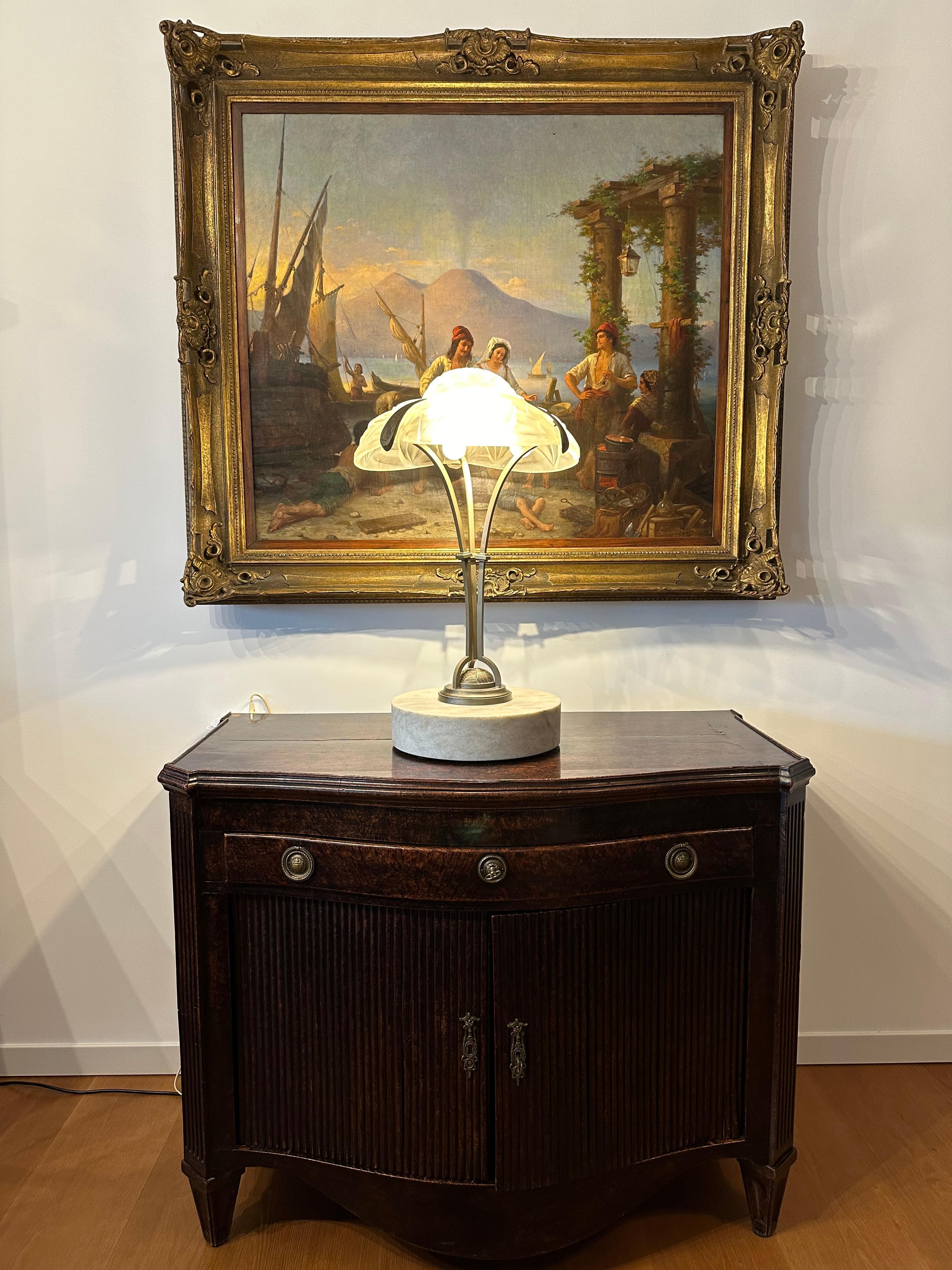 Lampe de table française David Gueron Degue (1892-1950), Circa 1930 en vente 4