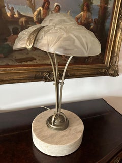 French David Gueron Degue´ (1892-1950) Deco Table Lamp, Circa 1930