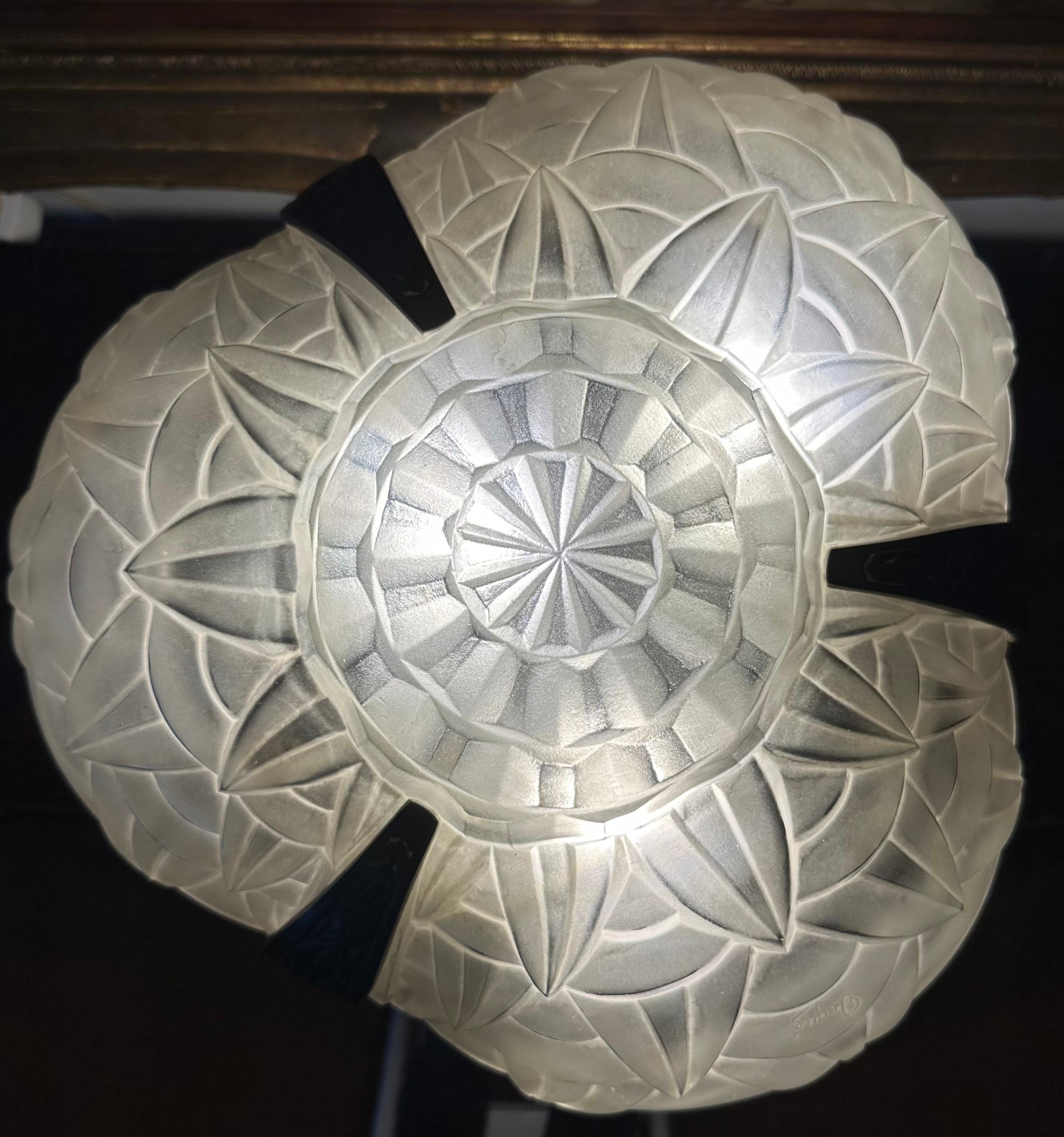 Art déco Lampe de table française David Gueron Degue (1892-1950), Circa 1930 en vente