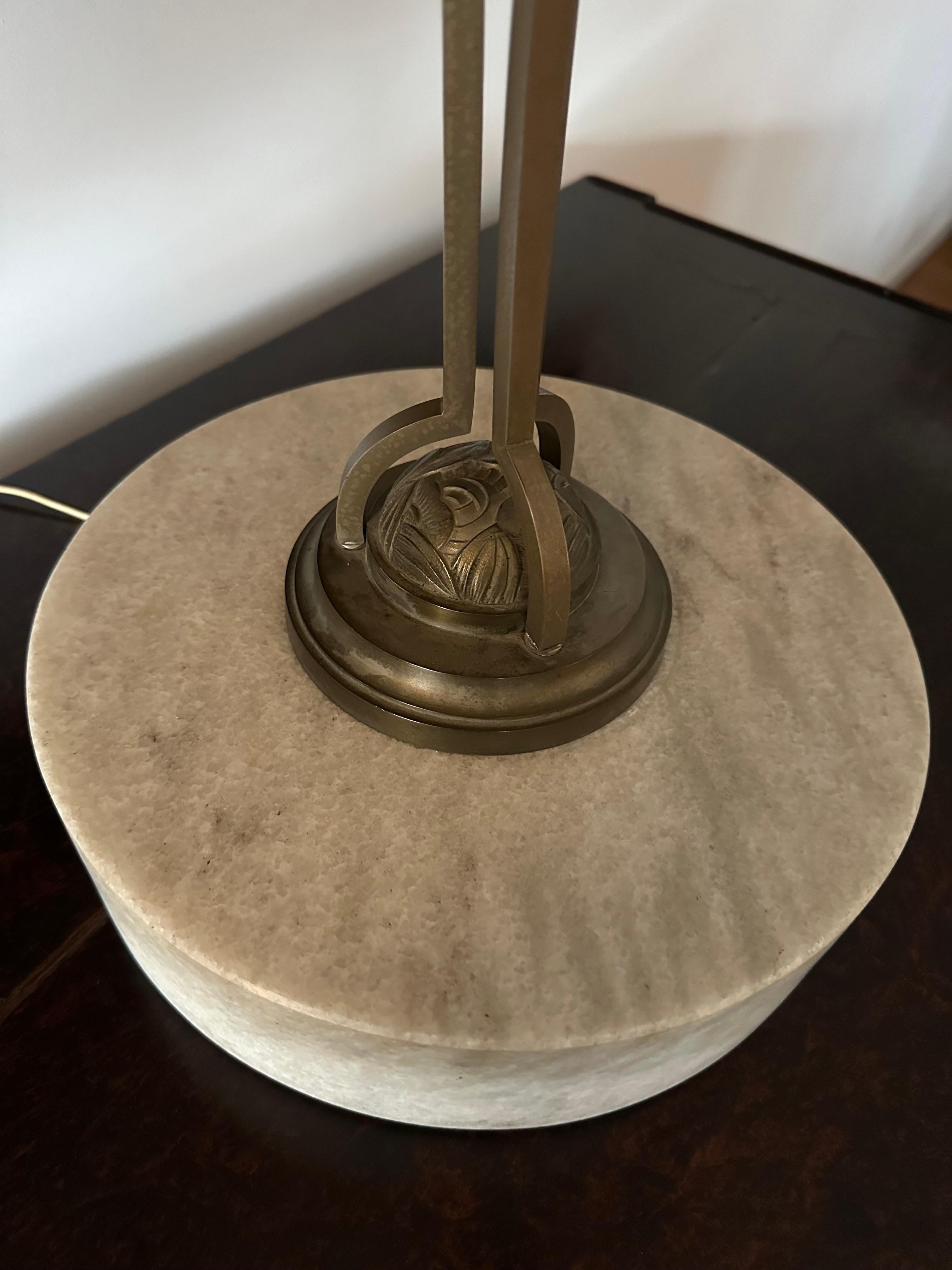 Lampe de table française David Gueron Degue (1892-1950), Circa 1930 en vente 2
