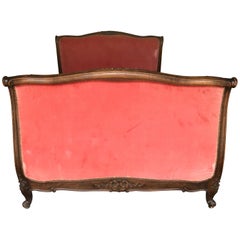 Antique French Day Bed Louis XV, Late 19 Century