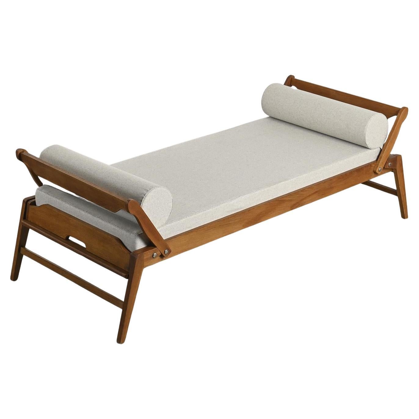 French Daybed by René Jean Caillette for Charron circa 1952