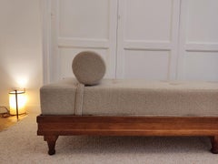 French Daybed Guillerme & Chambron, 1950s