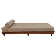 French Daybed Guillerme & Chambron, 1950s