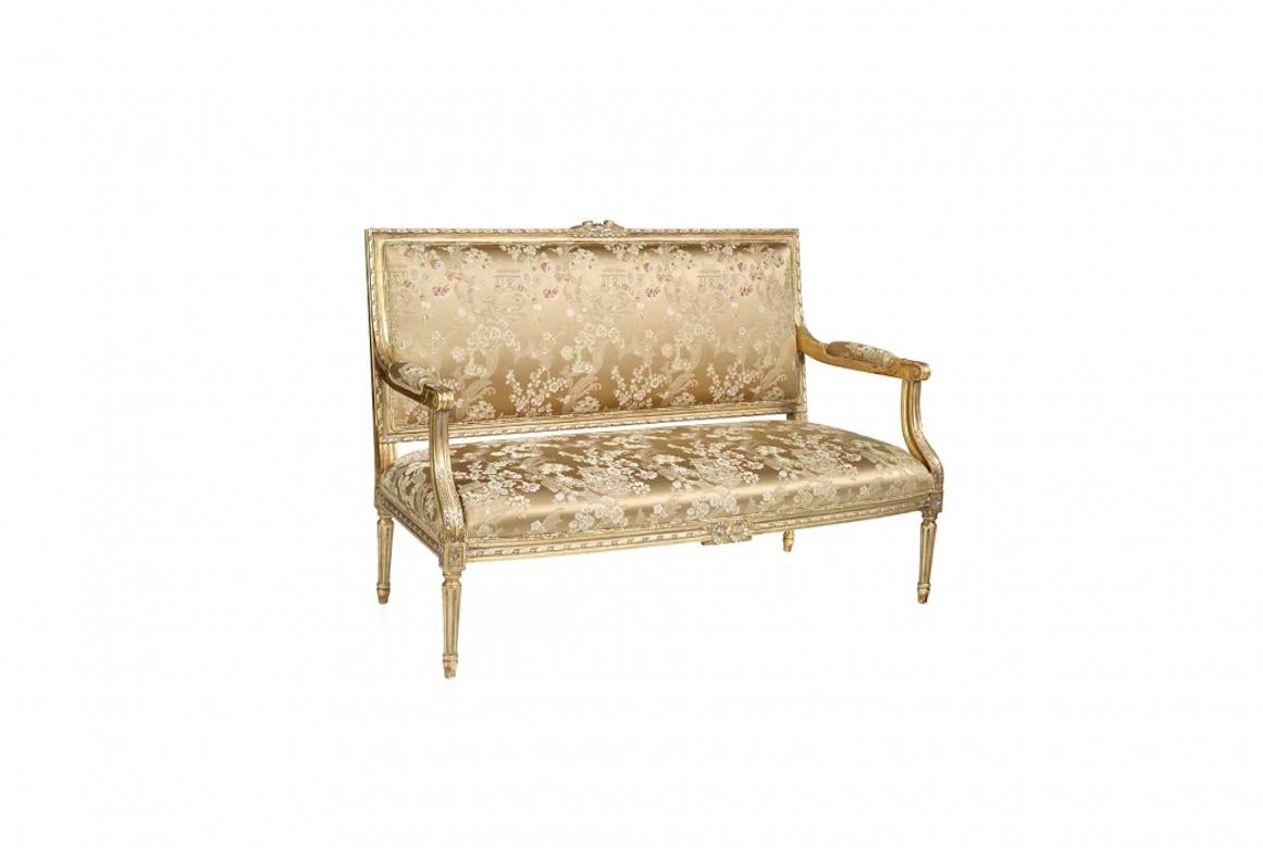 French Deauville Louis XVI Sofa, 20th Century In Excellent Condition For Sale In London, GB