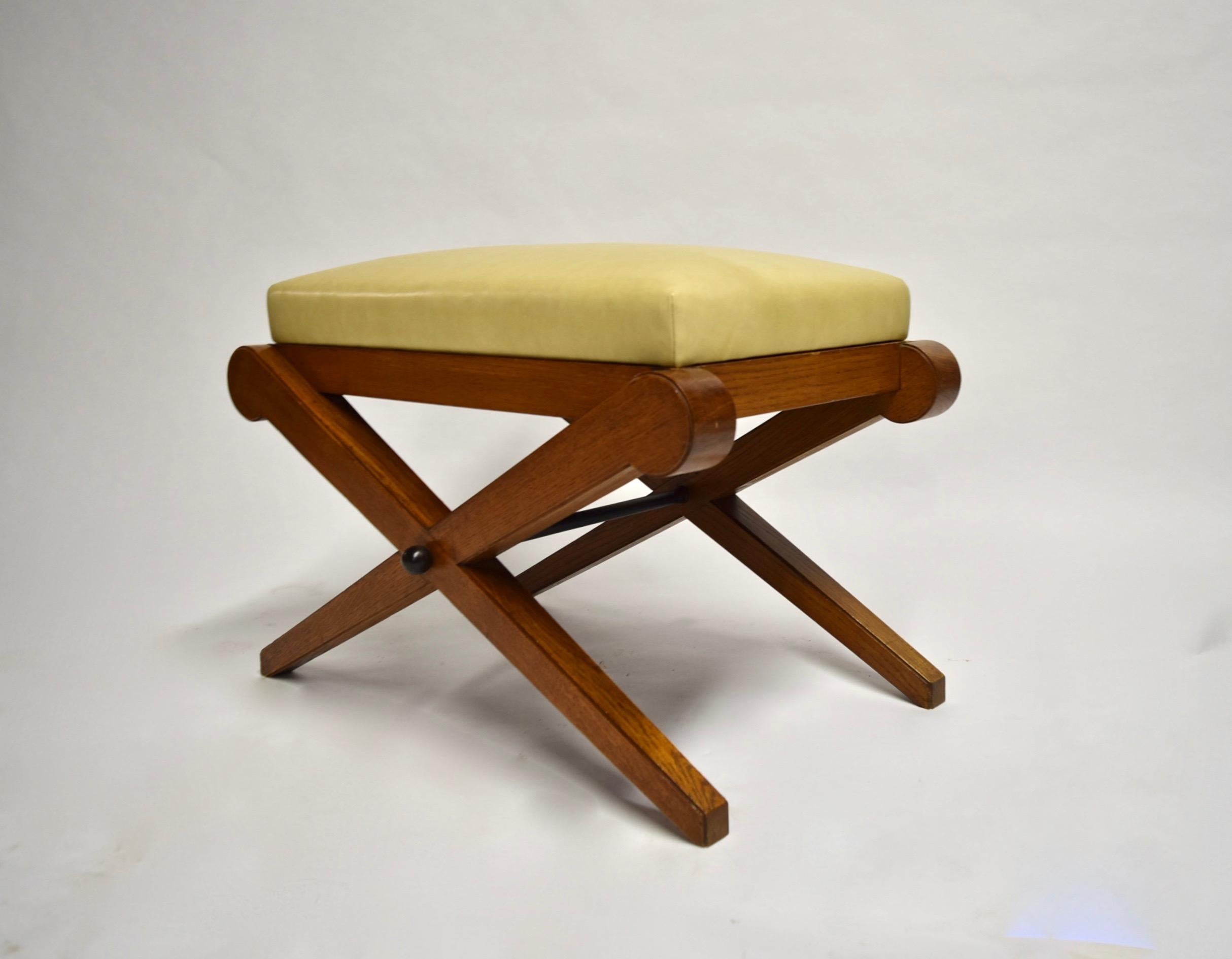 Art Deco French Deco Bench / Footstool, circa 1930 Made in France For Sale