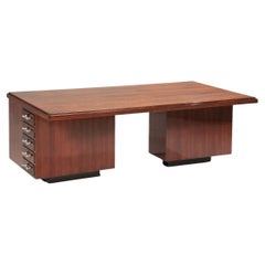 French Deco Desk with Glass Knobs