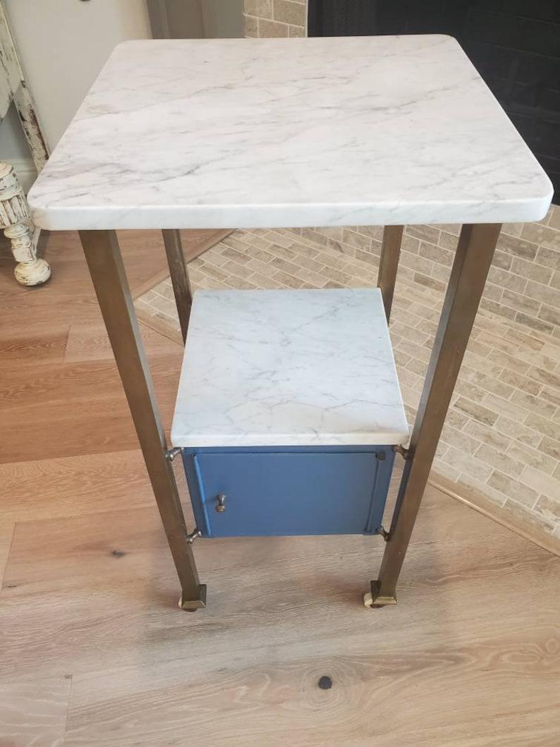 20th Century French Deco Industrial Moderne Side Table