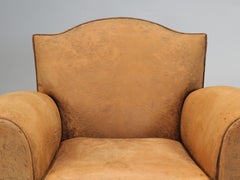 French Deco Leather Club Chairs Restored Internally Cosmetically Original c1930s
