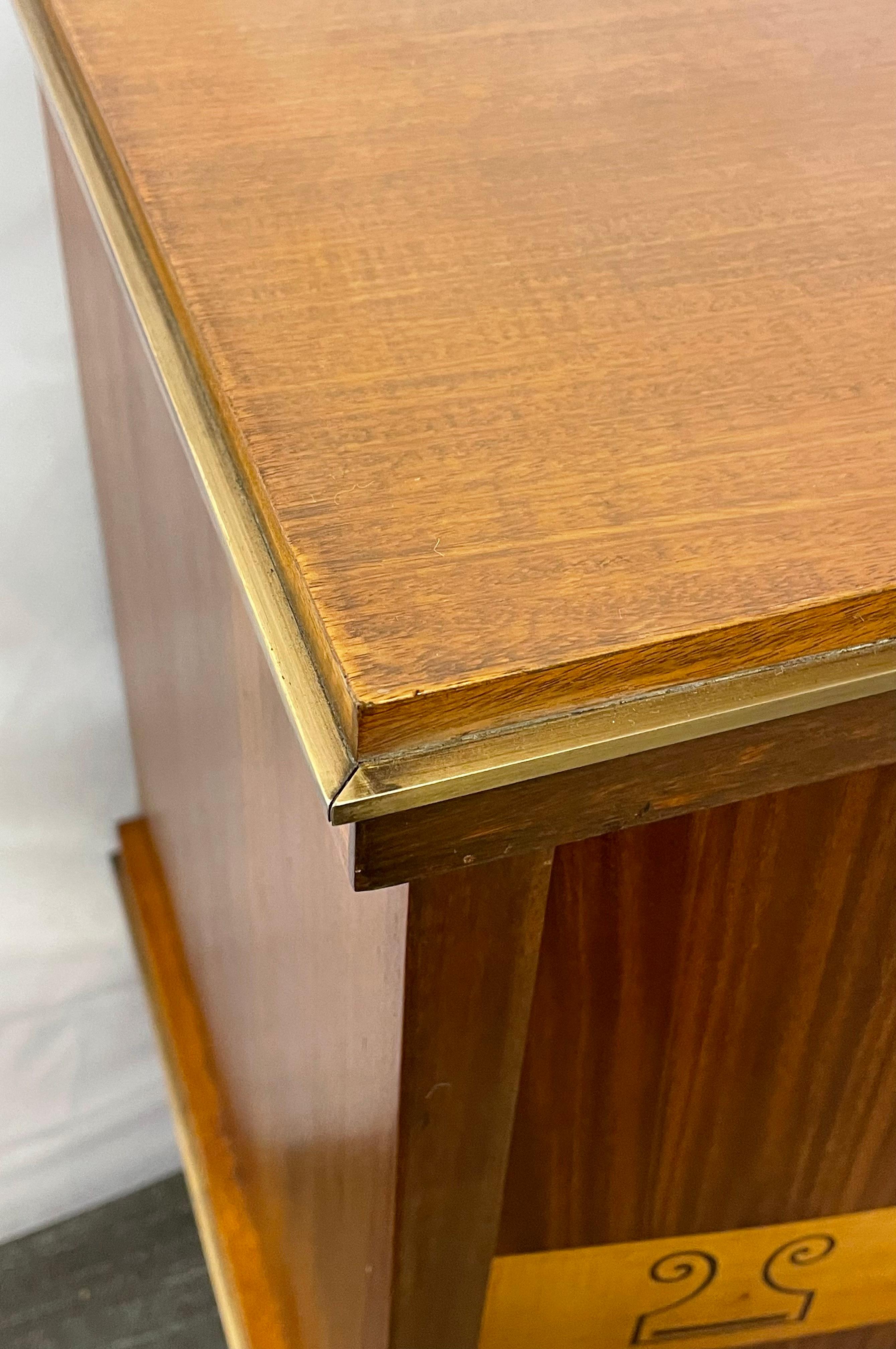 French Deco Macassar and Walnut Sideboard or Credenza, France, 1930s 8