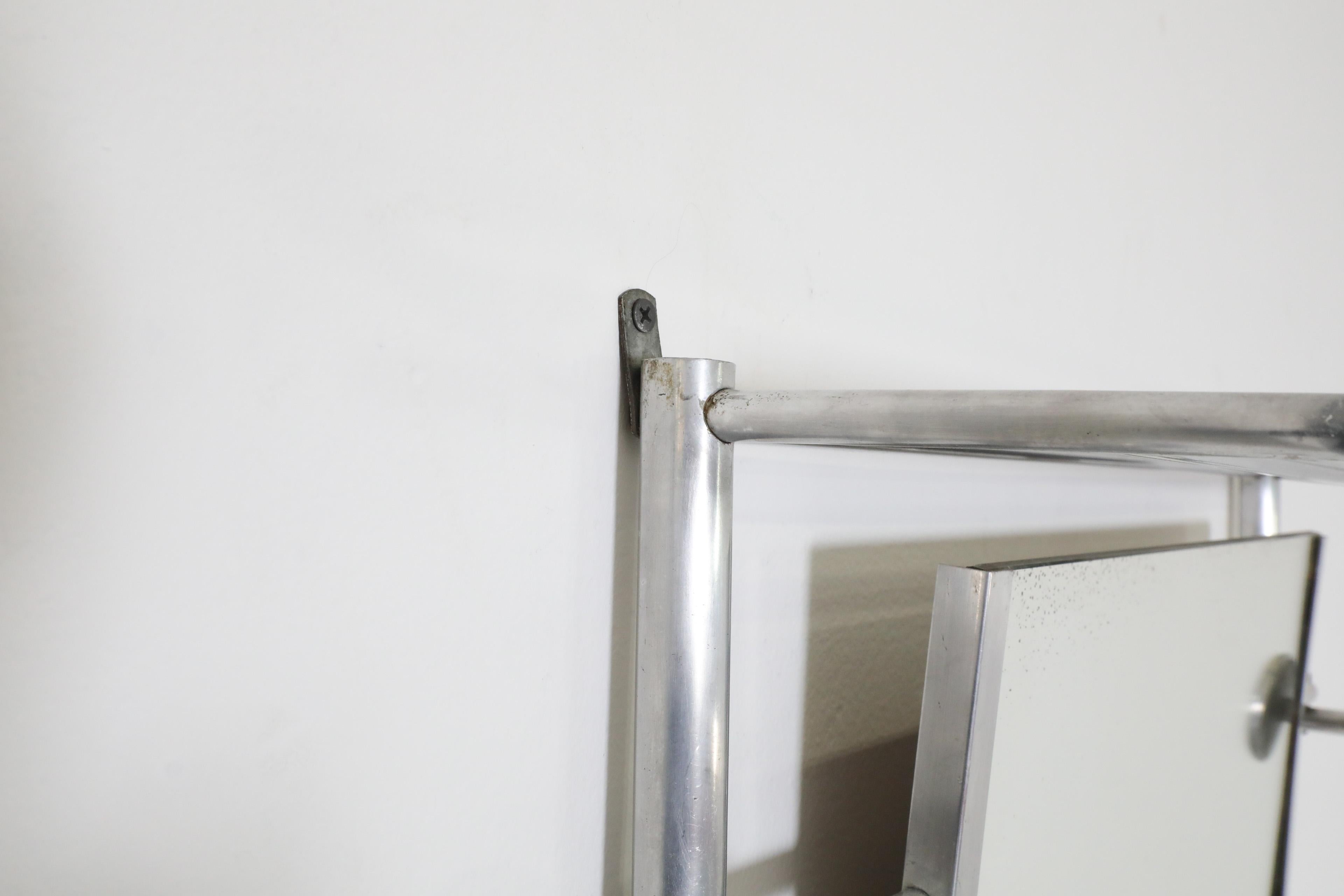 French Deco Mid-Century Aluminum Coat Rack attributed to Roger Feraud For Sale 2