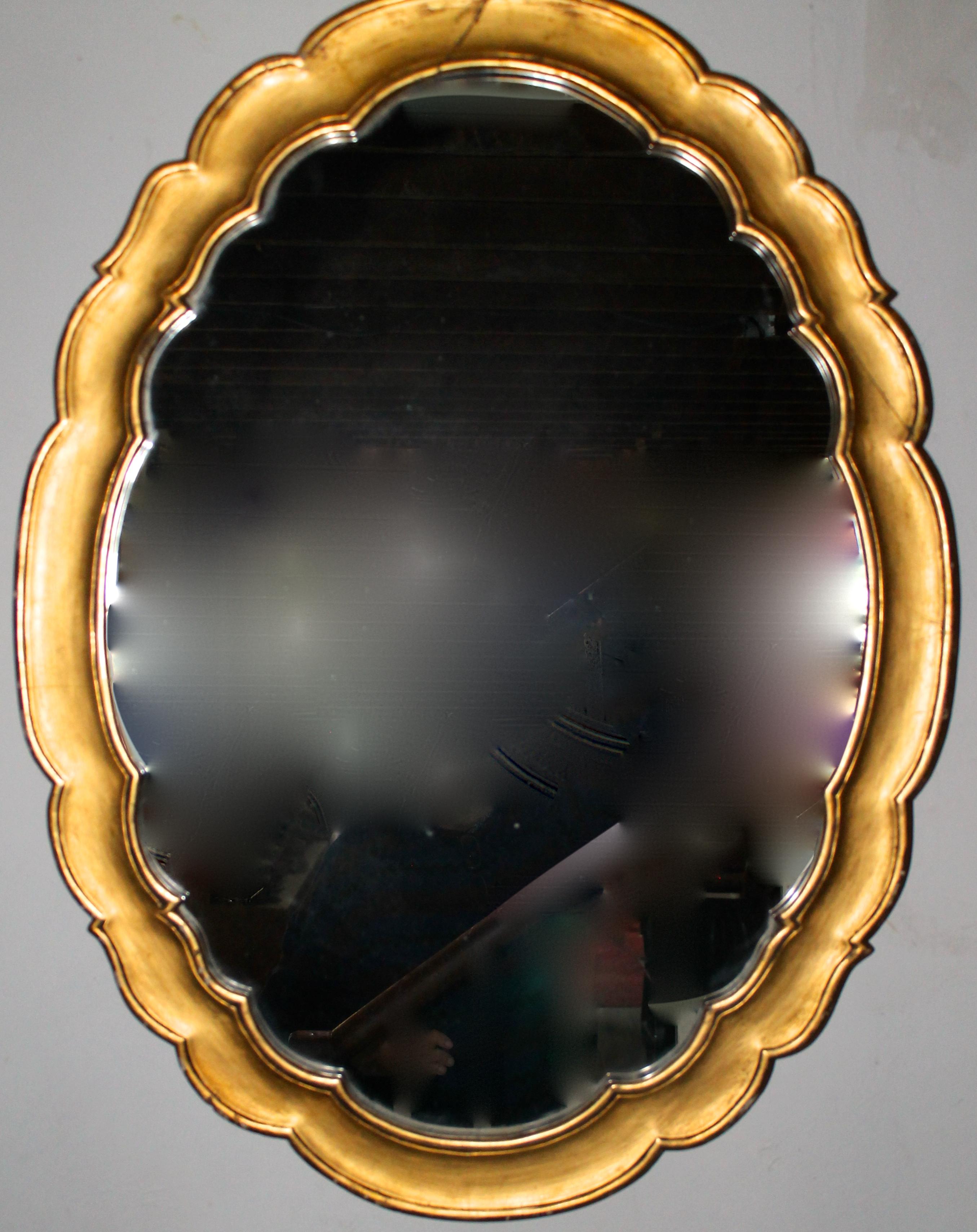 Mid-20th Century French Deco Mirror Manner of Jean-Charles Moreux For Sale