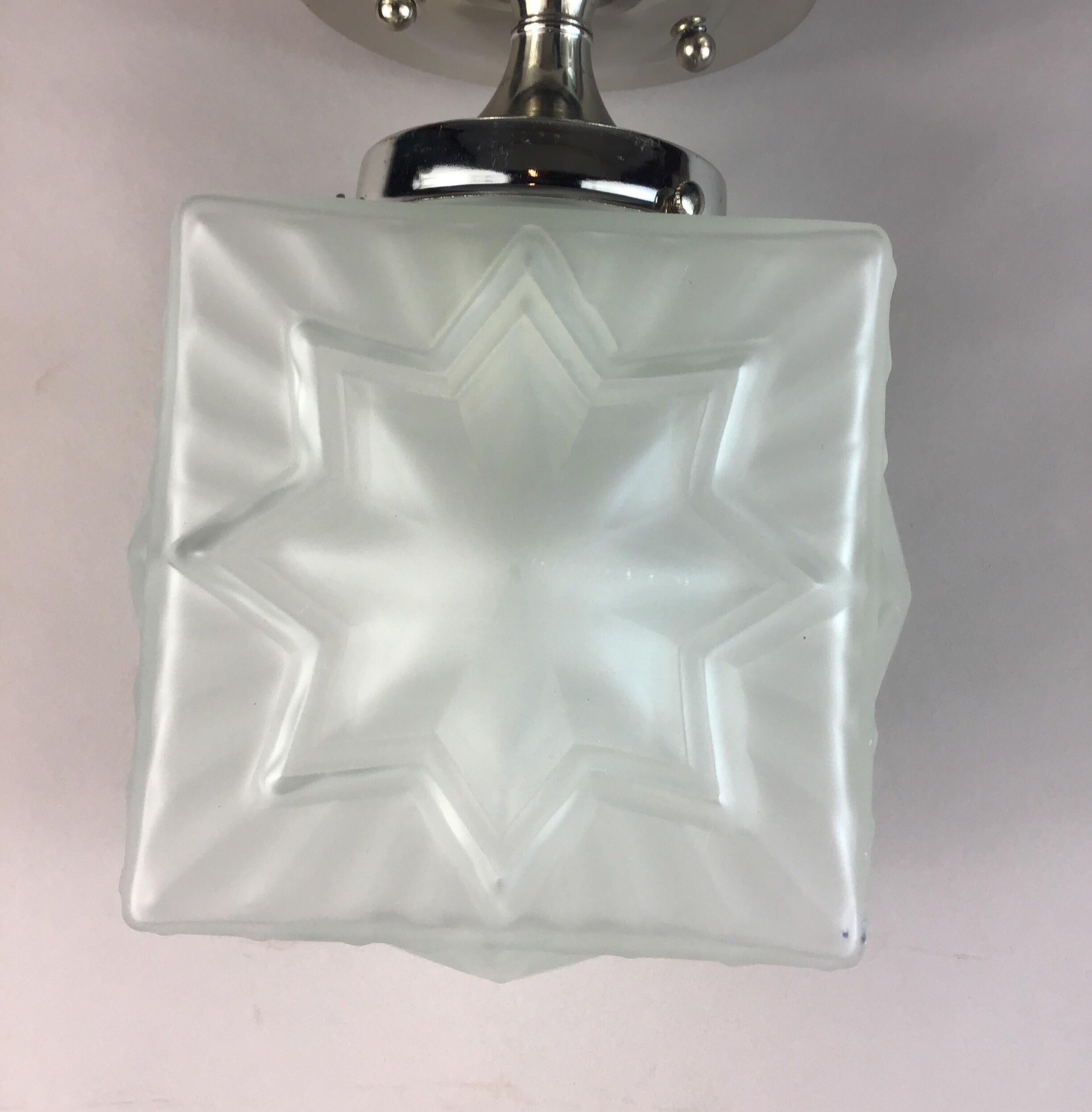 French Deco Nautical Star Flushmount(3available) 4