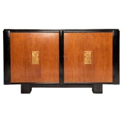 French Deco Oak Sideboard with Original Friezes
