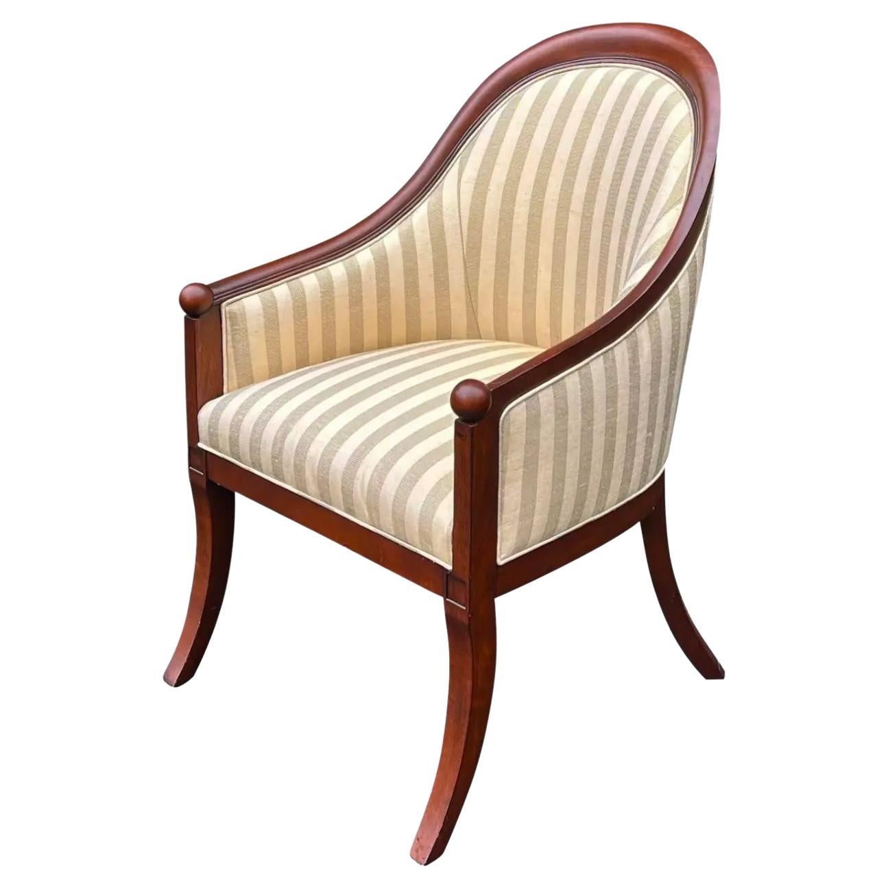 French Deco Rose Tarlow Melrose House Montpelier Barrel Club Chair