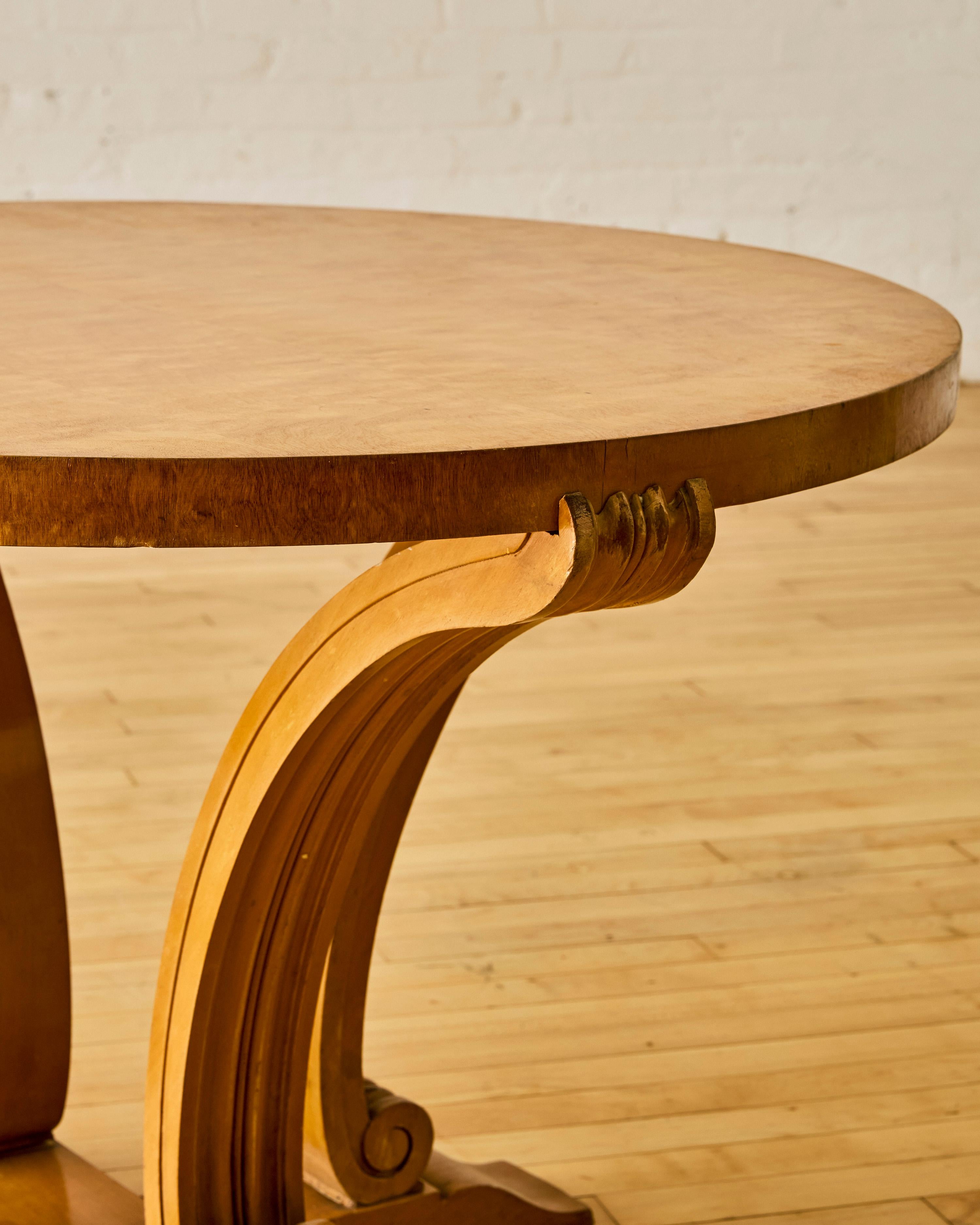 Français Table d'appoint ronde A.C. C. 1935 en vente