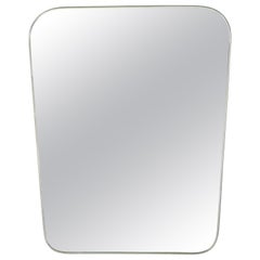 French Deco Silver Shield Mirror