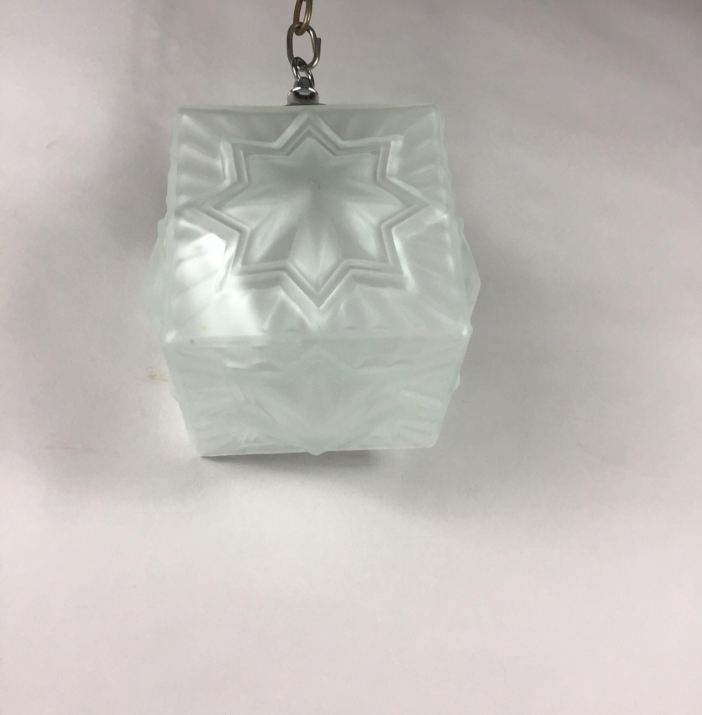Antique French Deco Star Nautical Pendant(2available) Circa 1940's For Sale 1