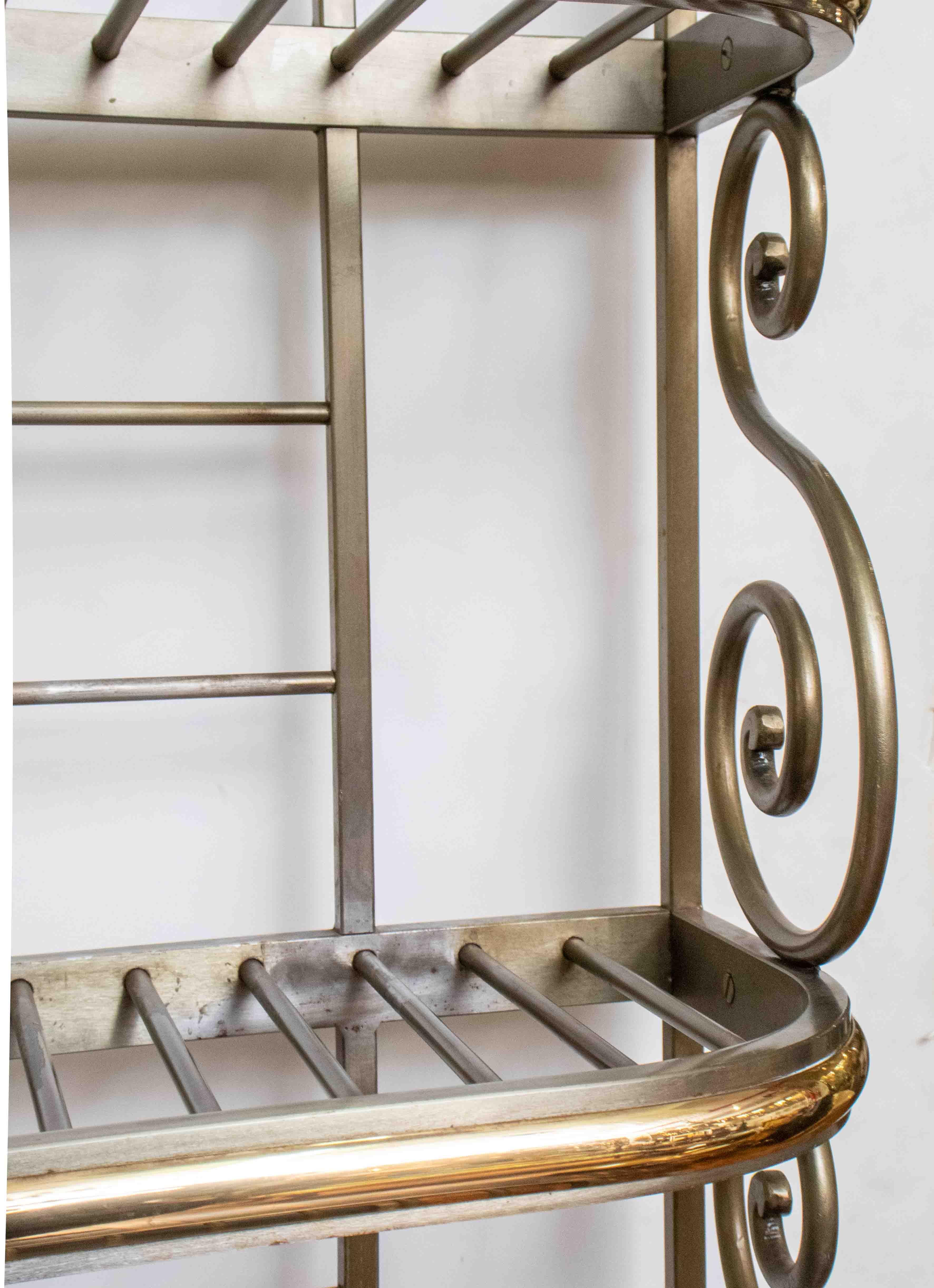 vintage french bakers rack