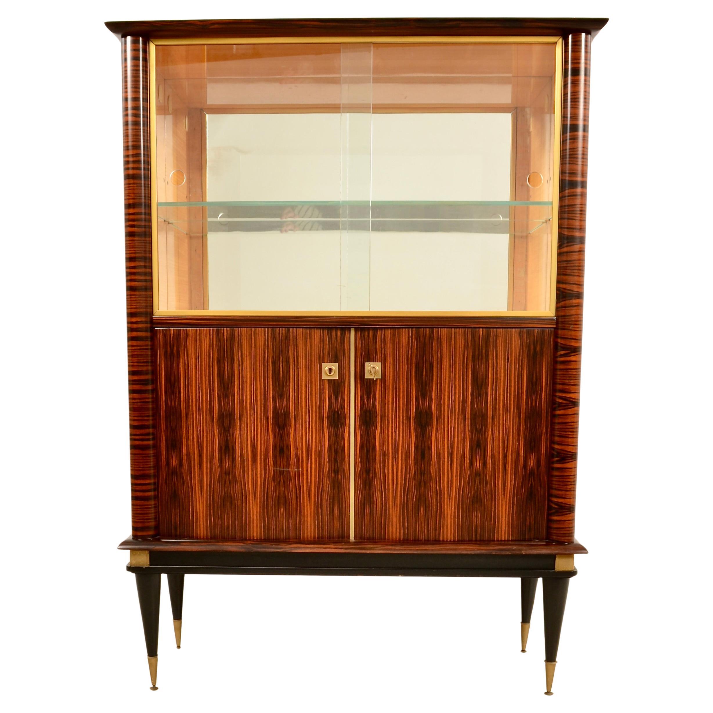 French Deco-style Bar Cabinet by NF Ameublement