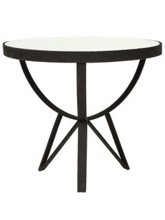 Table d'appoint déco française Gueirdon avec plateau en miroir, années 1930, 1940